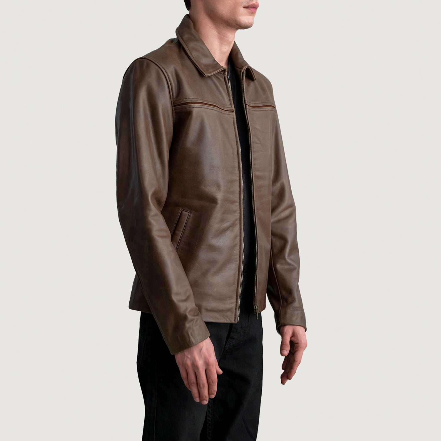 Mystical Pullup Brown Leather Jacket 2