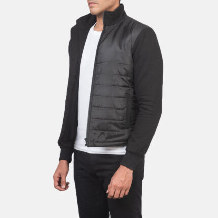 Nashville Quilted Black Windbreaker Jacket 2