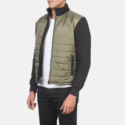 Nashville Quilted Green Windbreaker Jacket 2