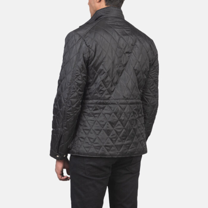Nelson Quilted Black Windbreaker Jacket 5