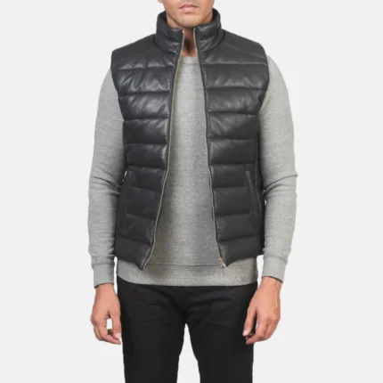Custom Celine Mazzucco Leather Vest