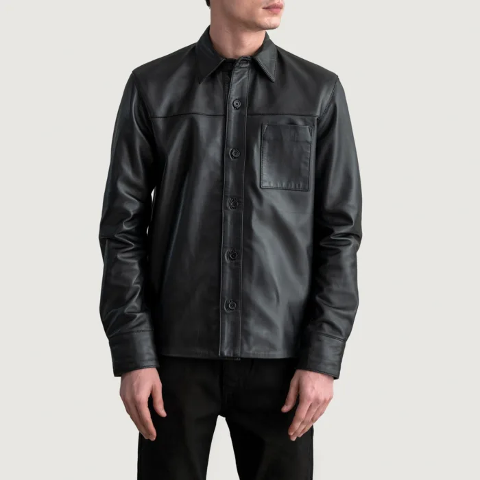 Scout Black Leather Shirt 3