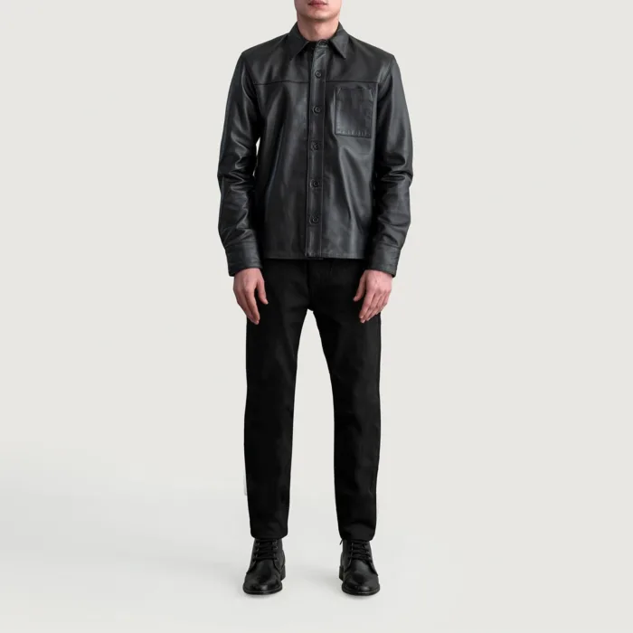 Scout Black Leather Shirt 4