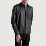 Scout Black Leather Shirt 2