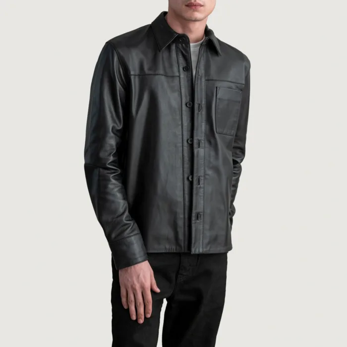 Scout Black Leather Shirt 2
