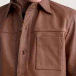 Scout Matte Brown Leather Shirt 5