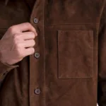 Scout Mocha Suede Leather Shirt 5