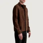 Scout Mocha Suede Leather Shirt 2