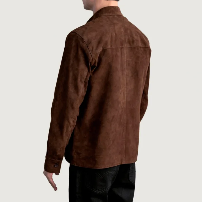 Scout Mocha Suede Leather Shirt 6