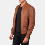 Shane Brown Leather Bomber Jacket 2