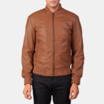 Shane Brown Leather Bomber Jacket 4