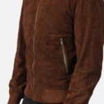 Shane Mocha Suede Bomber Jacket 6