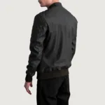 Sven Tumbled Brown Leather Bomber Jacket 6