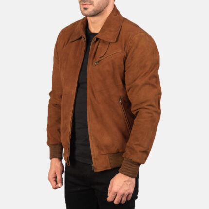 Tomchi Tan Suede Leather Jacket 2