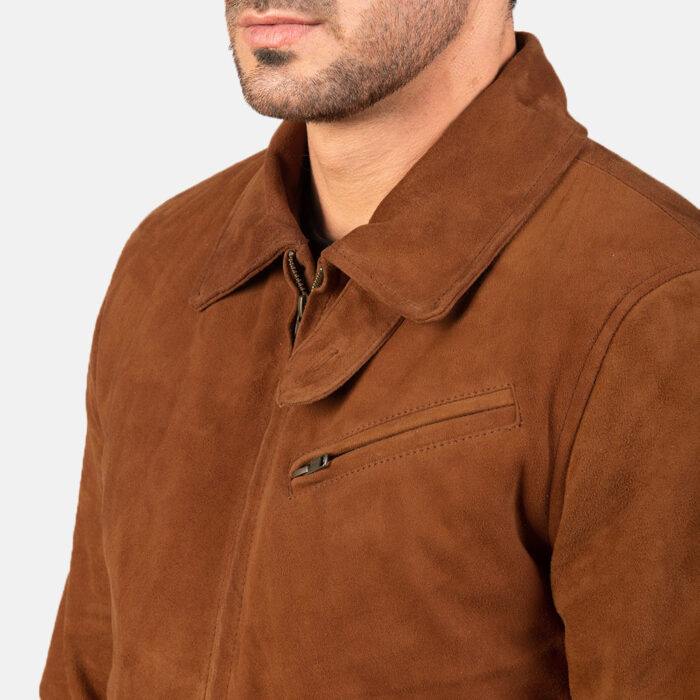 Tomchi Tan Suede Leather Jacket 5