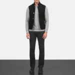 Tony Black Suede Vest 3