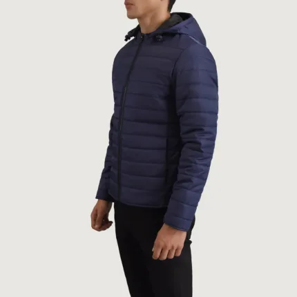 Tyler Blue Hooded Puffer Jacket 2