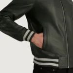 Walton Green Leather Varsity Jacket 6