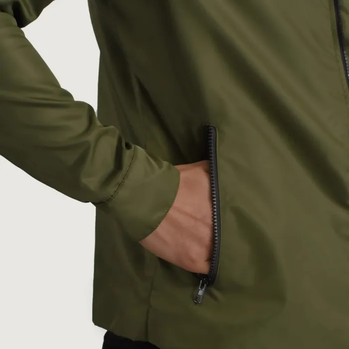 Wesley Green Hooded Windbreaker Jacket 6