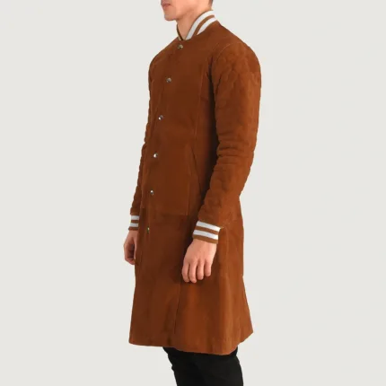 Wilde Brown Suede Varsity Coat 2