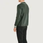 Willis Green Leather Varsity Jacket 5