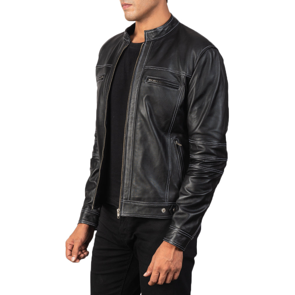 Youngster Black Leather Biker Jacket 2