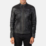 Youngster Black Leather Biker Jacket 4