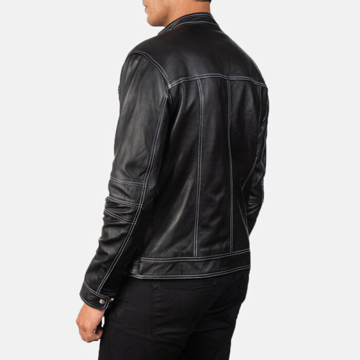 Youngster Black Leather Biker Jacket 5