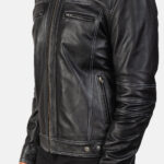 Youngster Black Leather Biker Jacket 6
