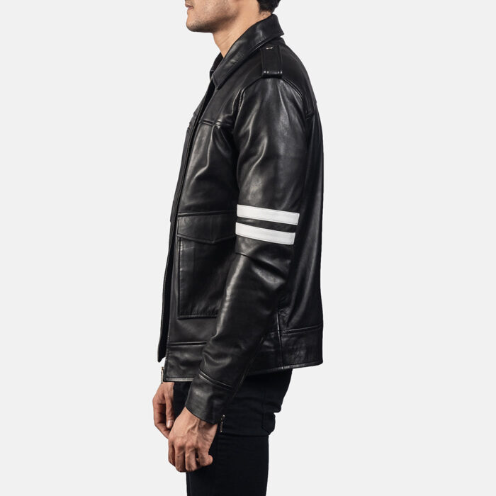 Dragonhide Black Leather Jacket 5