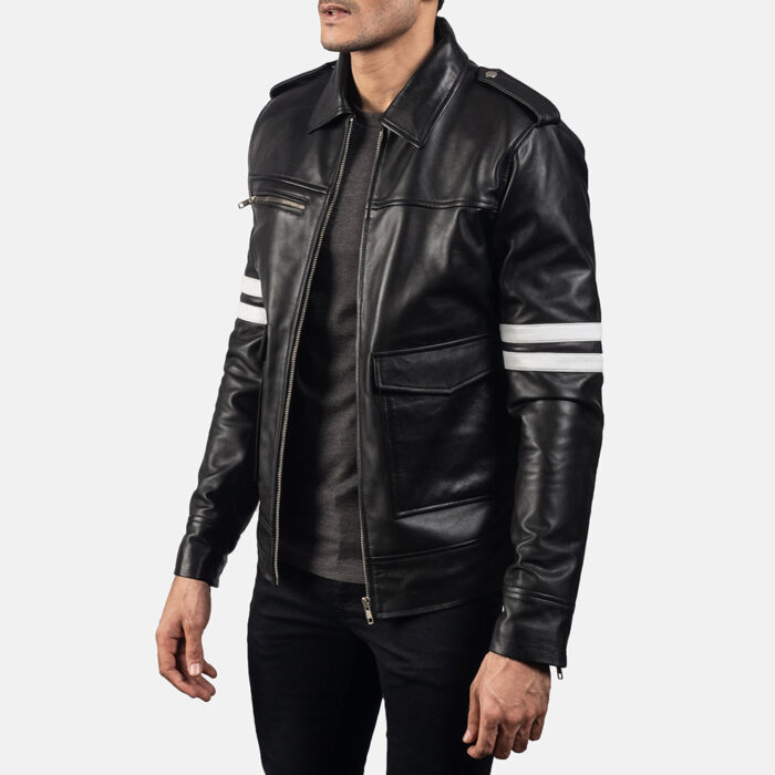Dragonhide Black Leather Jacket 2