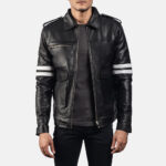 Dragonhide Black Leather Jacket 3