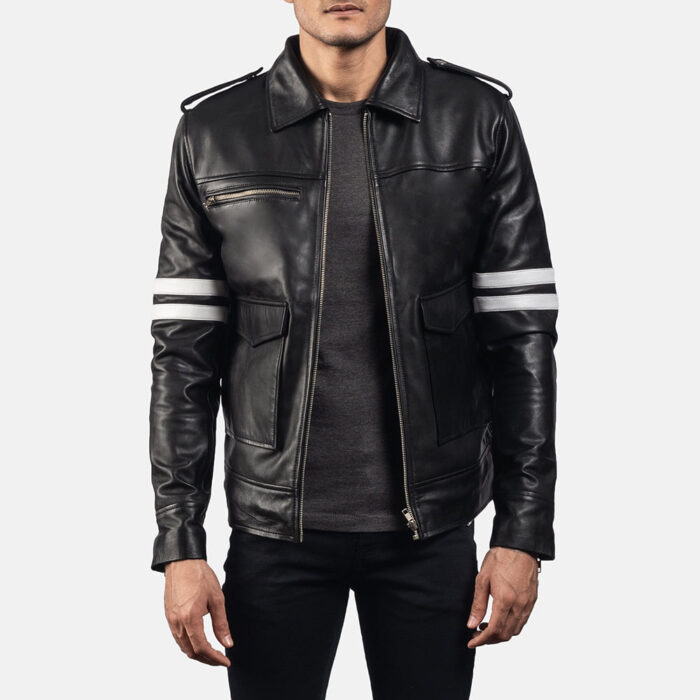 Dragonhide Black Leather Jacket 3