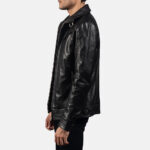 Legacy Black Leather Biker Jacket 6