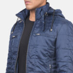 Alps Quilted Blue Hooded Windbreaker Jacket 6
