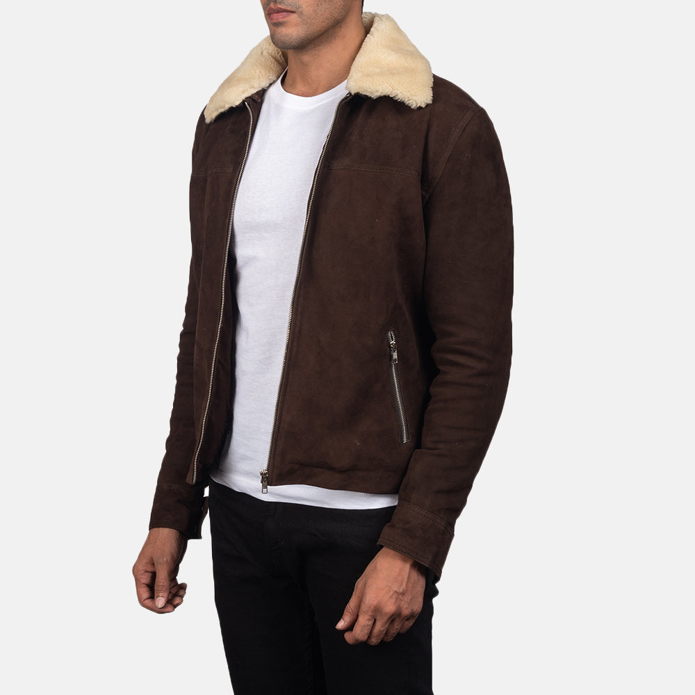 Coffner Brown Shearling Fur Jacket 2