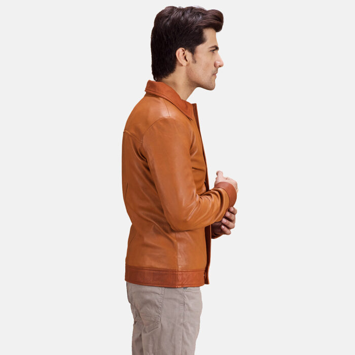 Hubert Tan Brown Leather Jacket 3