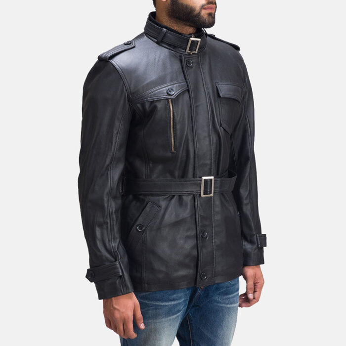 Hunter Black Leather Jacket 2