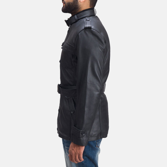 Hunter Black Leather Jacket 6