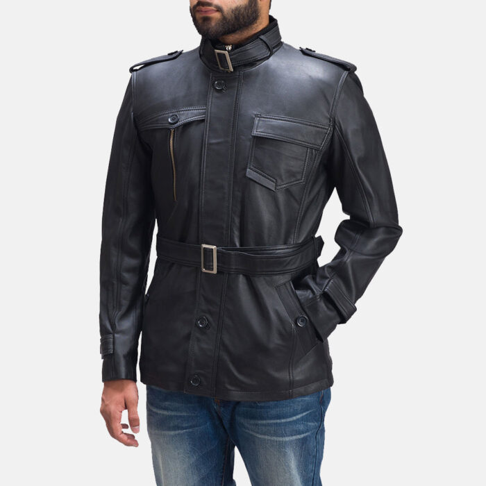 Hunter Black Leather Jacket 3