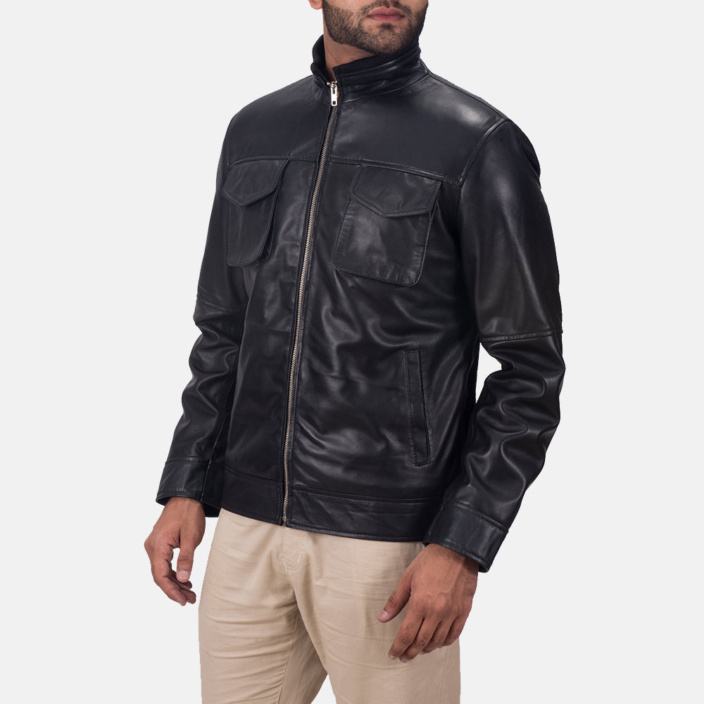 Maurice Black Leather Jacket 2