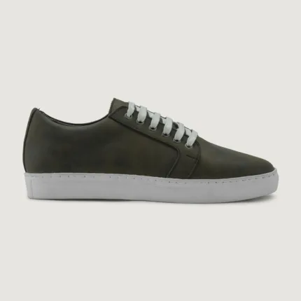 Murphy Low Top Olive Pullup Leather Sneakers 2