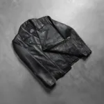 Noah Black Leather Biker Jacket 8