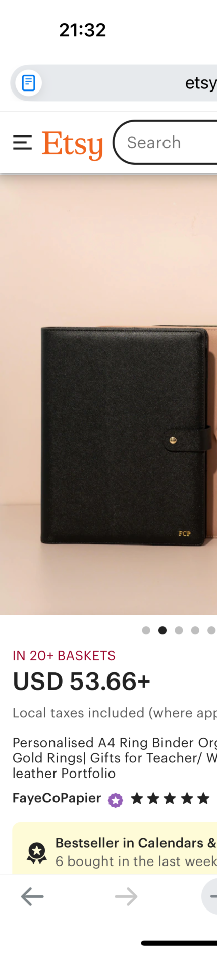 Custom Haseeb Leather Portfolio Organizer 2