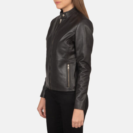Rave Brown Leather Biker Jacket 2