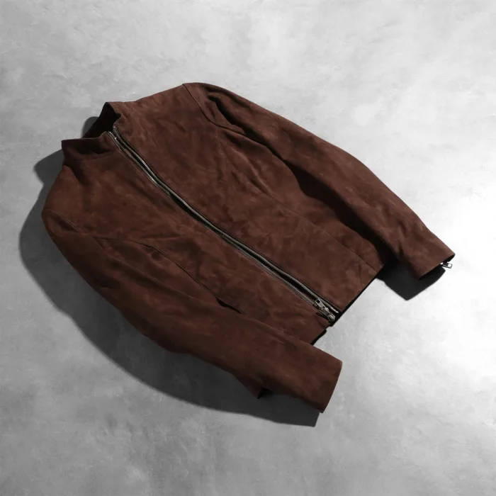 Rumella Mocha Suede Biker Jacket 7