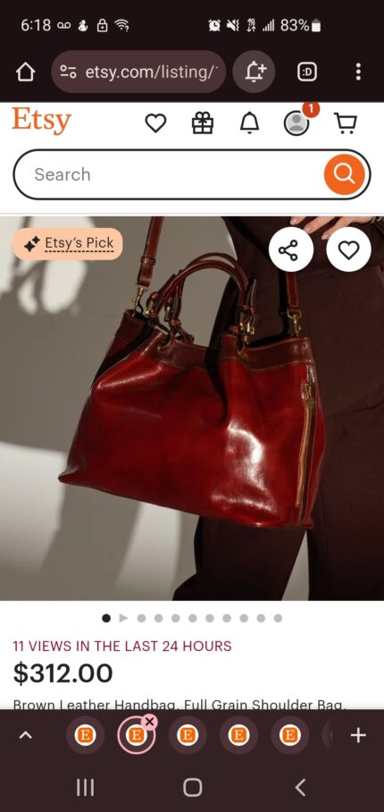 Custom Olivia A S Gonzalez Leather Bag 1/3 Installments 2
