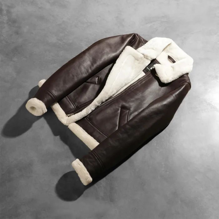 Sherilyn B-3 Maroon Leather Bomber Jacket 8
