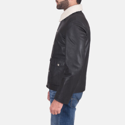 Snow Cole Black Leather Jacket 2