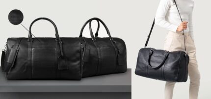 Custom Darrio Leather Duffle Bag (all colors) with custom logo
